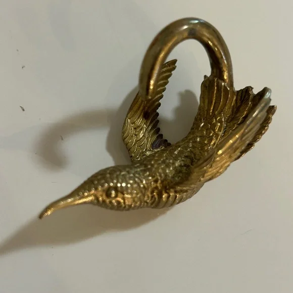 Lot of 9 beautiful organic hangers size 2 TAWAPA brass, bone, wood - Picture 3 of 12